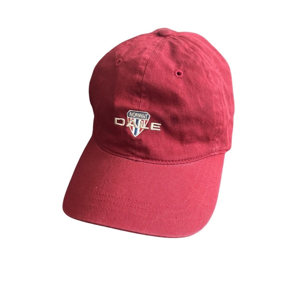 Dale of Norway Red Baseball Hat Dad Cap Adjustable Button Closure One Size